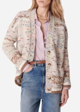 NEW VANESSABRUNO eleonore knit cardigan in aquarelle